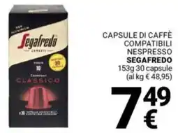 Supermercati Gulliver Capsule di caffè compatibili nespresso SEGAFREDO offerta