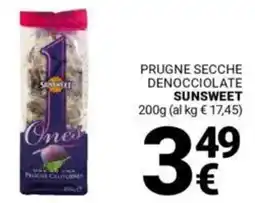 Supermercati Gulliver Prugne secche denocciolate SUNSWEET offerta