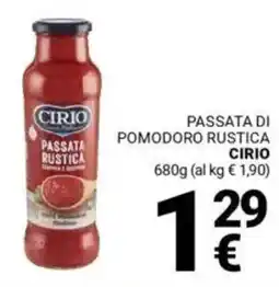 Supermercati Gulliver Passata di pomodoro rustica CIRIO offerta