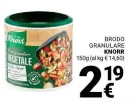 Supermercati Gulliver Brodo granulare KNORR offerta
