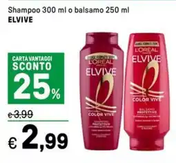 Iper La Grande Shampoo o balsamo ELVIVE offerta