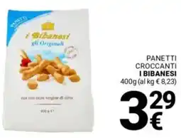 Supermercati Gulliver Panetti croccanti I BIBANESI offerta
