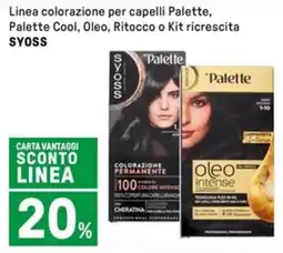 Iper La Grande Linea colorazione per capelli Palette, Palette Cool, Oleo, Ritocco o Kit ricrescita SYOSS offerta