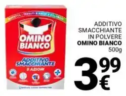 Supermercati Gulliver Additivo smacchiante in polvere OMINO BIANCO offerta