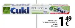 Supermercati Gulliver Pellicola superaderente CUKI 25 metri offerta
