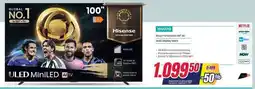 Trony Hisense Smart TV MiniLED 100" 4K QLED Display 165Hz offerta