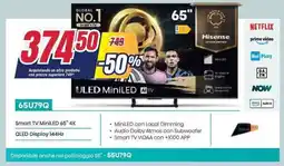 Trony Hisense Smart TV MiniLED 65" 4K QLED Display 144Hz offerta