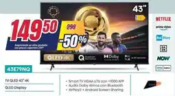Trony Hisense TV QLED 43 4K QLED Display offerta