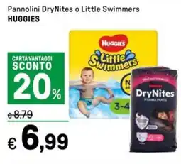 Iper La Grande Pannolini DryNites o Little Swimmers HUGGIES offerta