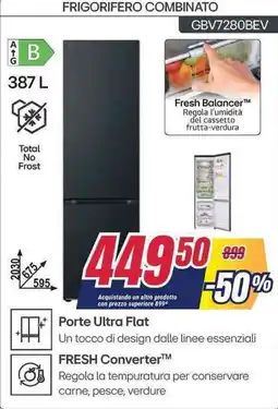Trony LG Frigorifero combinato GBV7280BEV offerta