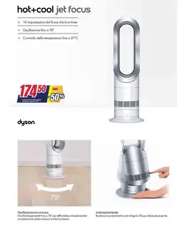 Trony dyson hot+cool jet focus offerta