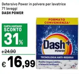 Iper La Grande Detersivo Power in polvere per lavatrice DASH POWER offerta