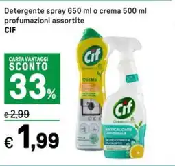 Iper La Grande Detergente spray profumazioni assortite CIF offerta