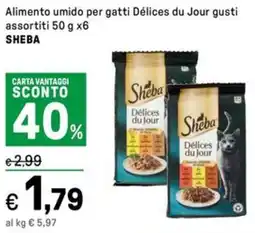 Iper La Grande Alimento umido per gatti Délices du Jour SHEBA offerta