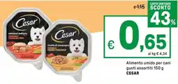 Iper La Grande Alimento umido per cani gusti assortiti CESAR offerta