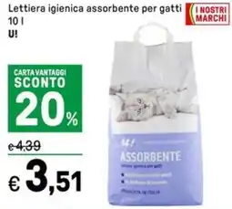 Iper La Grande Lettiera igienica assorbente per gatti U! offerta