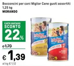 Iper La Grande Bocconcini per cani Miglior Cane gusti assortiti MORANDO offerta