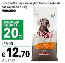 Iper La Grande Crocchette per cani Miglior Cane I Preferiti con Salmone MORANDO offerta