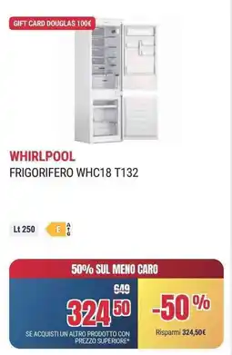 Trony WHIRLPOOL FRIGORIFERO WHC18 T132 offerta