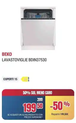Trony BEKO LAVASTOVIGLIE BDIN37530 offerta
