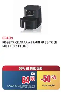 Trony FRIGGITRICE AD ARIA BRAUN FRIGGITRICE MULTIFRY 5 HF5073 offerta