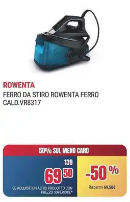 Trony FERRO DA STIRO ROWENTA FERRO CALD.VR8317 offerta