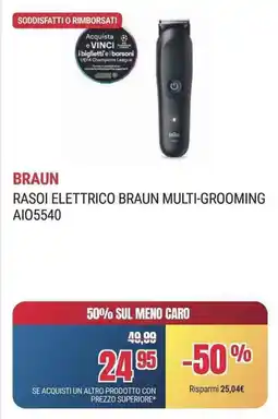 Trony RASOI ELETTRICO BRAUN MULTI-GROOMING AI05540 offerta