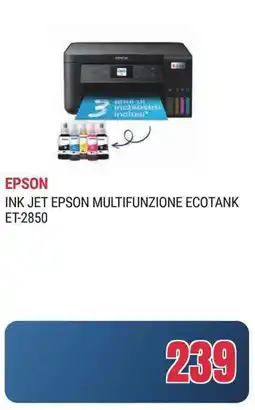 Trony EPSON INK JET EPSON MULTIFUNZIONE ECOTANK ET-2850 offerta