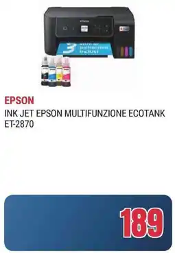 Trony Epson ink jet epson multifunzione ecotank ET-2870 offerta