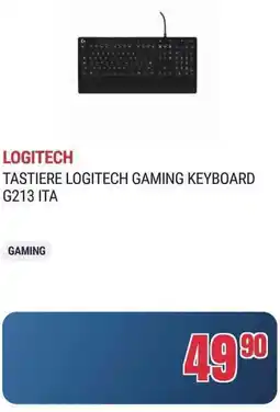 Trony LOGITECH TASTIERE LOGITECH GAMING KEYBOARD G213 ITA offerta