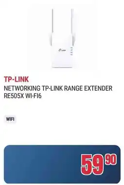 Trony NETWORKING TP-LINK RANGE EXTENDER RE505X WI-FI6 offerta