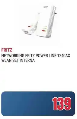Trony NETWORKING FRITZ POWER LINE 1240AX WLAN SET INTERNA offerta