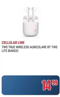 Trony Tws true wireless auricolare BT TWS lite bianco offerta