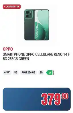Trony SMARTPHONE OPPO CELLULARE RENO 14 F 5G 256GB GREEN offerta