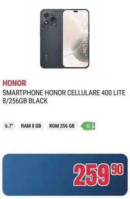 Trony Smartphone honor cellulare 400 LITE 8/256GB Black offerta