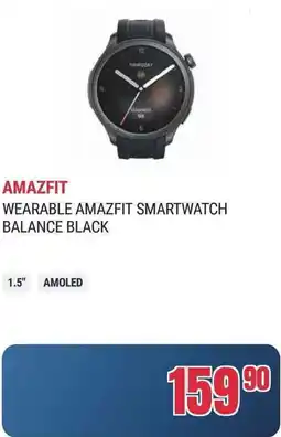 Trony AMAZFIT Wearable smartwatch balance black offerta