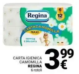 Supermercati Gulliver Carta igienica camomilla REGINA offerta