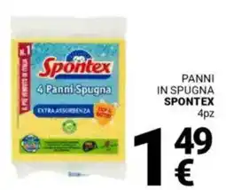 Supermercati Gulliver Panni in spugna SPONTEX offerta