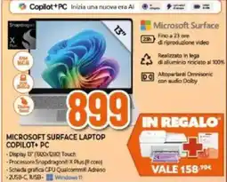 Expert Microsoft surface laptop copilot+ PC offerta