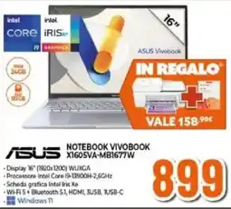 Expert NOTEBOOK VIVOBOOK X1605VA-MB1677W offerta