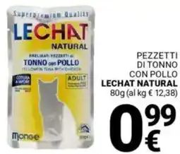 Supermercati Gulliver Pezzetti di tonno con pollo LECHAT NATURAL offerta