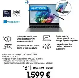 Expert SAMSUNG Galaxy Books Pro 360 offerta