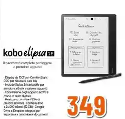 Expert kobo elipsa 2E offerta