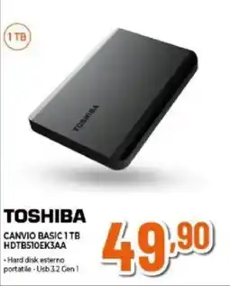 Expert TOSHIBA CANVIO BASIC 1TB HDTB510EK3AA offerta