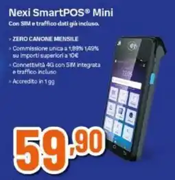 Expert Nexi SmartPOS Mini offerta