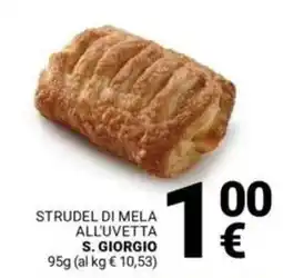 Supermercati Gulliver Strudel di mela all'uvetta S. GIORGIO offerta