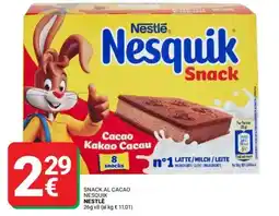 Supermercati Gulliver Snack al cacao nesquik NESTLÉ 26g x8 (al kg € 11,01) offerta