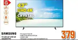 Expert SAMSUNG TV LED 43" UHD 4K UE43DU7170 offerta