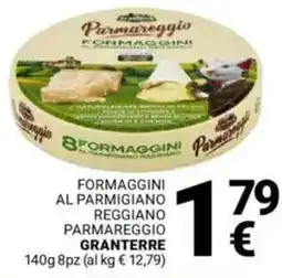 Supermercati Gulliver Formaggini al parmigiano reggiano parmareggio GRANTERRE offerta