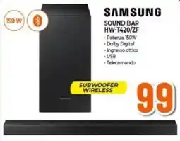 Expert SAMSUNG SOUND BAR HW-T420/ZF offerta